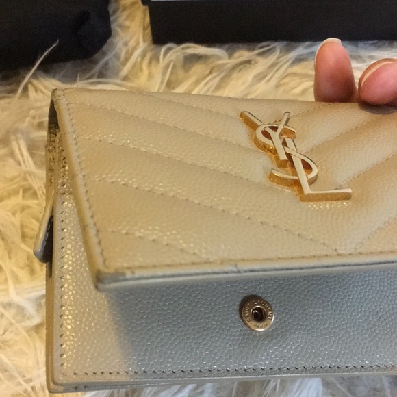 YSL Wallet in Sea Salt colour - Picture 7 of 13